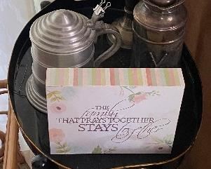 Black Lacquer Two Tier Tray Table