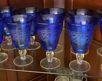 Cobalt Stemware