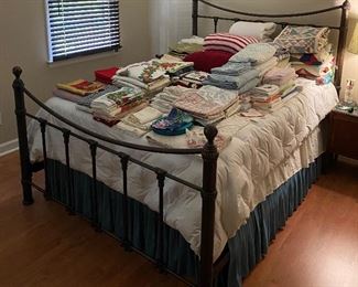 Metal Bed/Linens