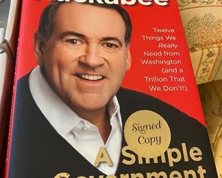 Autographed Mike Huckabee "A Simple Government"