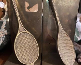 Brass Tennis Bookends
