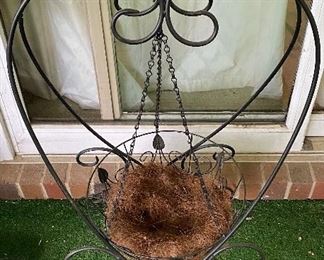 Figural Metal Planter