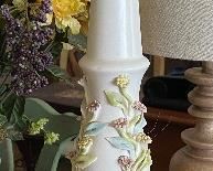 Pair of Ornate Floral Lamps