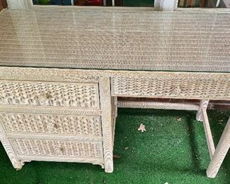 Wicker Desk