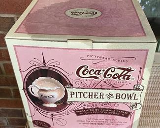 Coca Cola Pitcher and Bowl