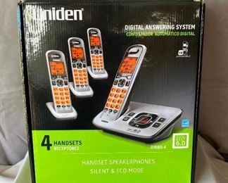 Uniden Phones
New in box set of 4 phones and bases for landline