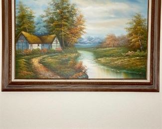 Framed Landscape Painting
Original painting. See photos for artist info.