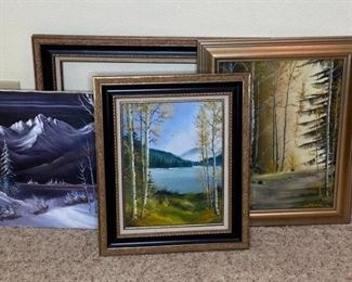 Original Aspen Artwork
Two framed pieces, one piece not in frame but comes with the frame