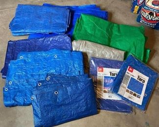 Tarps, Tarps, Tarps
9 tarps and they are in great shape