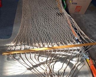 Hammock and Stand
Nice woven hammock with sturdy metal stand, disassembled and ready