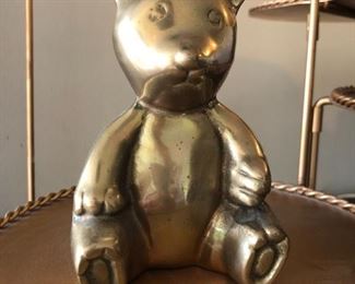Brass Bear Figurine
