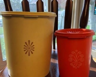 Vintage Servalier Tupperware Canisters
