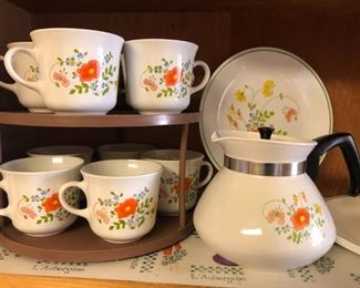 Vintage Corning Ware Coffee Serve ware