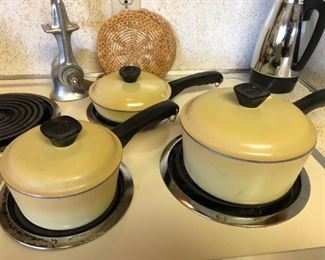 Vintage Yellow Cookware