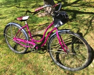 Vintage Pink Schwinn Hollywood Bicycle