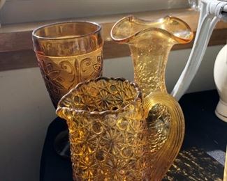 Amber Glass Home Decor