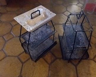 ashtray / magazine racks