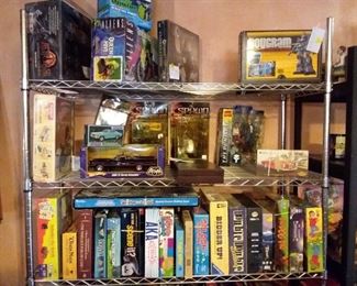 Lots of vintage games and toys