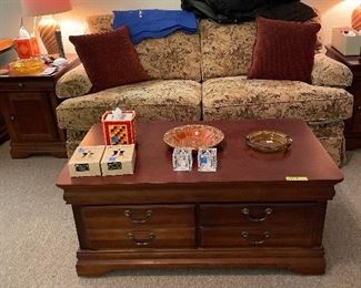 Coffee table and another loveseat