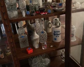 Treasures inside china cabinet