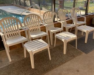 patio chairs and tables
