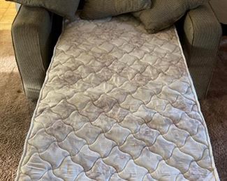 couch with fold-out twin bed