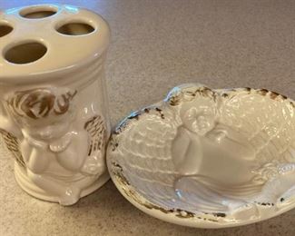 toothbrush and soap dish