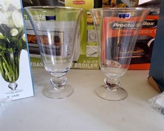 Large Waterford crystal vases approx 14" tall - This begins the NEW items (original-boxed)....