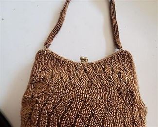 Beaded evening purse