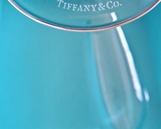 Tiffany & Co 2 stemware glasses + Tiffany large box