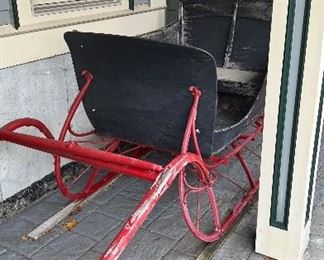 Antique 19th horse drawn sleigh