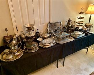 Huge selection of silver plated items