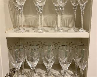 Fantastic Lenox Encore Platinum Crystal stemware new/never been used