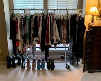 Huge assortment of women’s clothing Sizes Small-Large, Shoes Sz 8-9