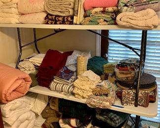 Assortment of linens