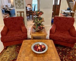 Very comfy red chairs