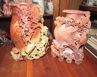 Large soapstone sculptures