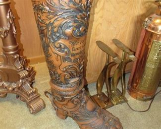 Huge pottery boot