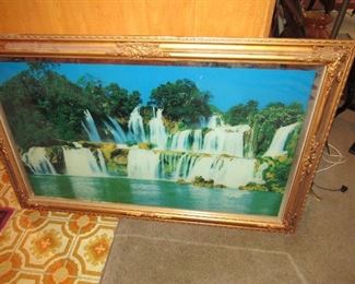 Lighted mural..... something you may see in certain restaurants