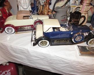 2 Duesenberg decanters