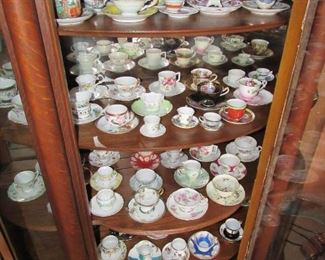 Large selection of demitasse cups