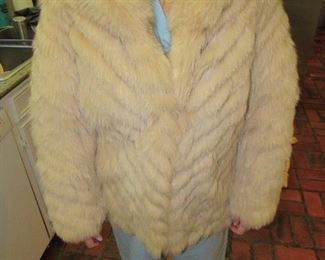 Scandinavian blue fox coat