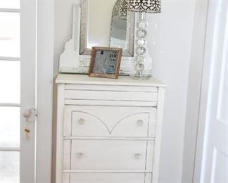 Chest of Drawers and Vintage Mirror