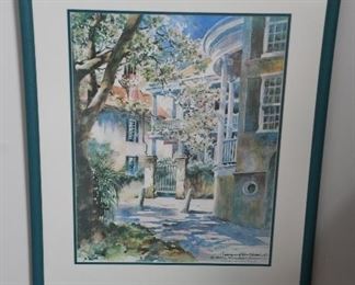 The Bend in Church Street Watercolor - Josie Van Gent Edell