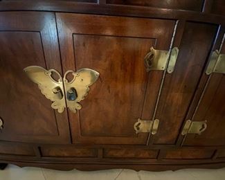 Henredon Cherry Butterfly Chest available for presale - Please call Mimi at 562-254-2597 for details.