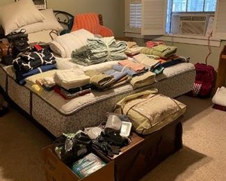 Linens, Towels, Blankets     Small Cedar Chest