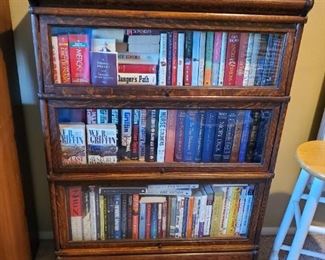 Beautiful  glassed in book selves 