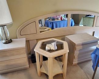 Whole bedroom set lights up a room