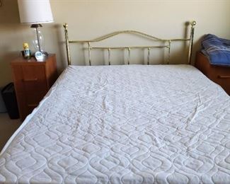Brass bed with nice mattress