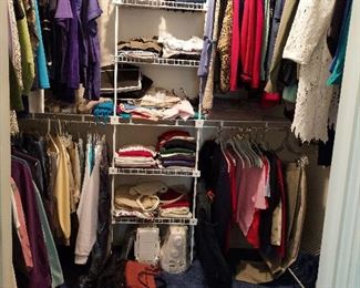 Some of the high end clothes & shoes